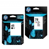 ~Brand New Original HP 51645A / C6578A (45A / 78A) INK / INKJET Cartridge Combo Pack Black Tri-Color
